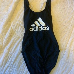 NWT Adidas “Criss Cross One Piece” Black Swimsuit